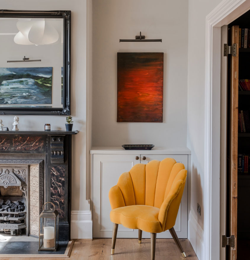 London town house chair interior