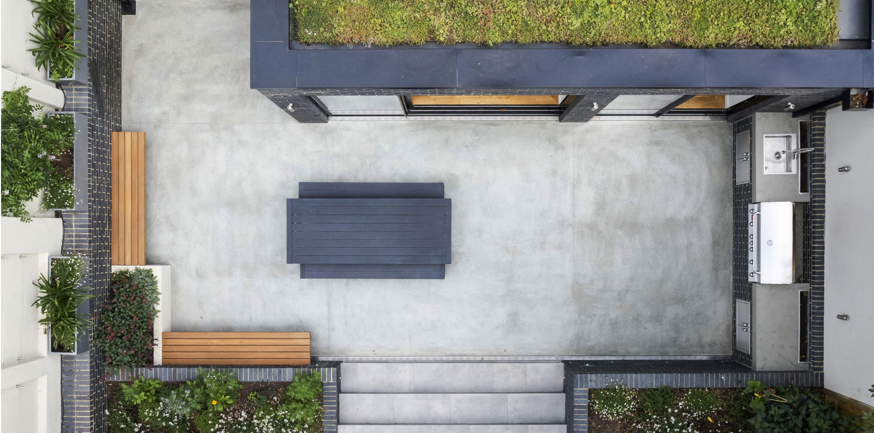 Areal of garden design