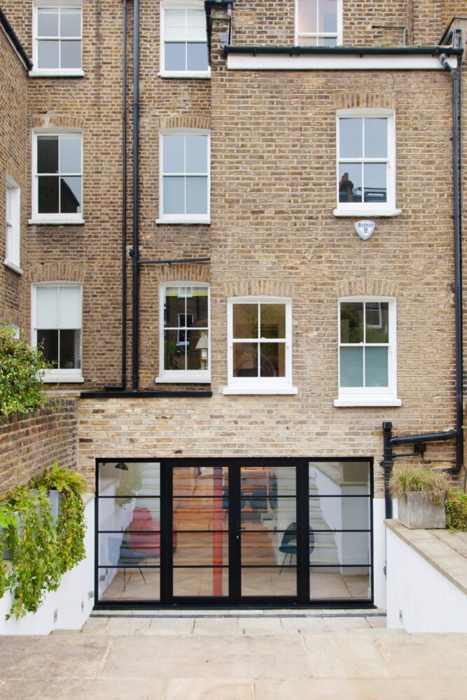 Refurbishment-of-the-front-light-well-and-basement-of-a-large-Victorian-terraced-house-