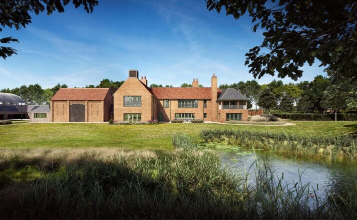 Herefordshire Farmhouse South Elevation Render