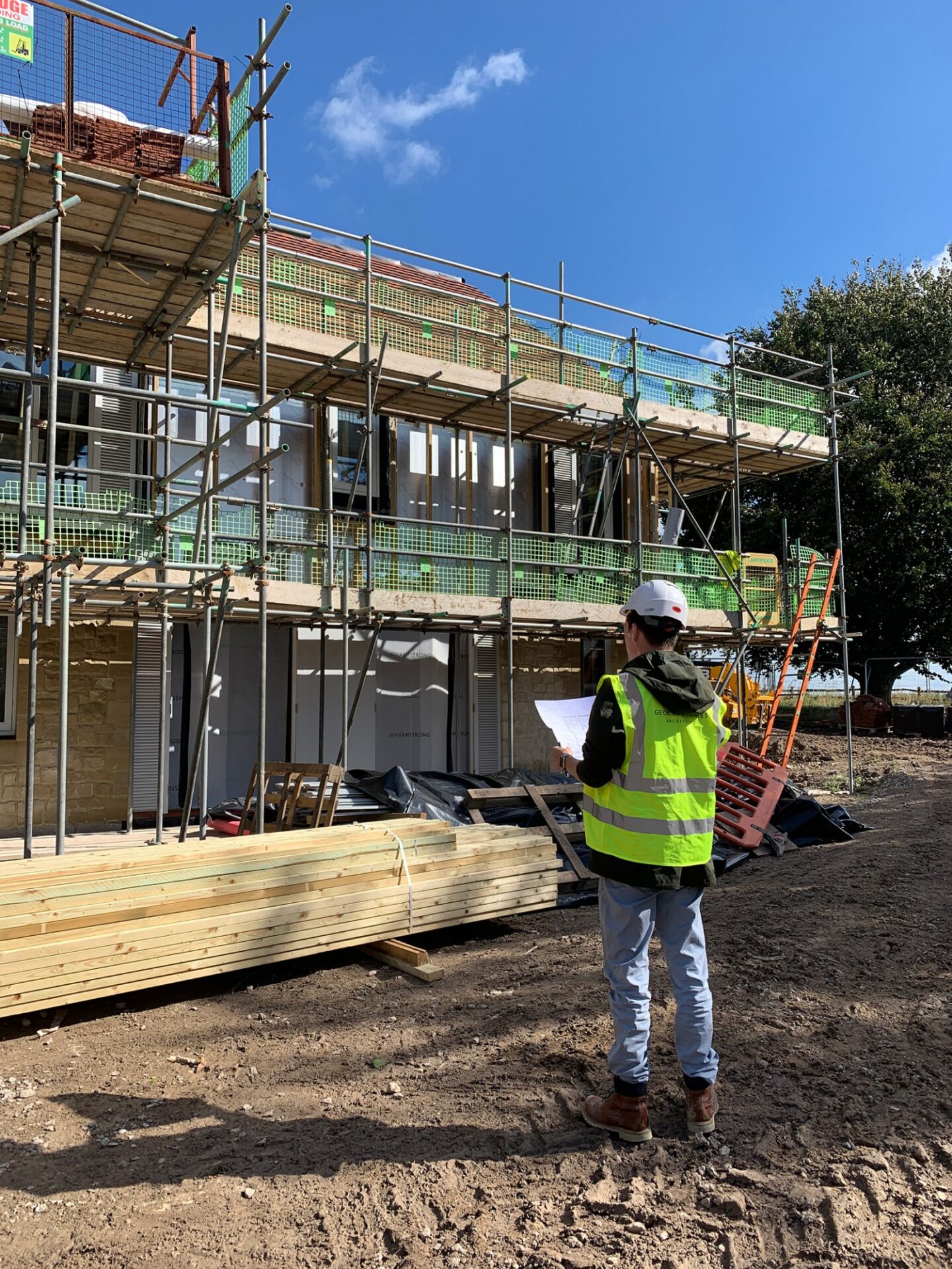 Site construction of large scale project