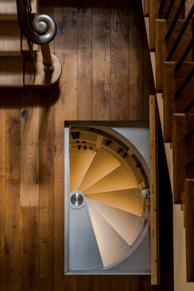 Herefordshire farmhouse wine cellar