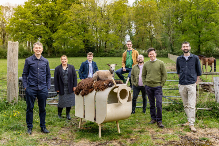 Team with Barkitecture sheep