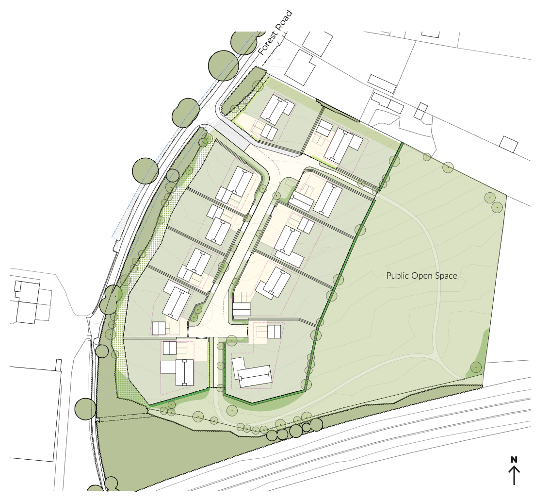 Piddington Development Indicative site layout