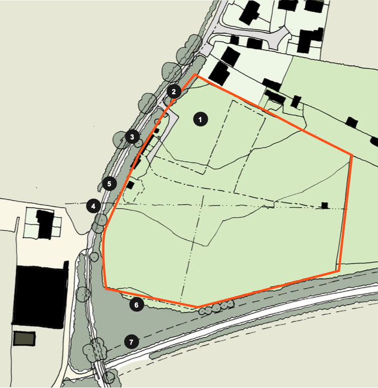 Piddington Development - Reading the Site drawing